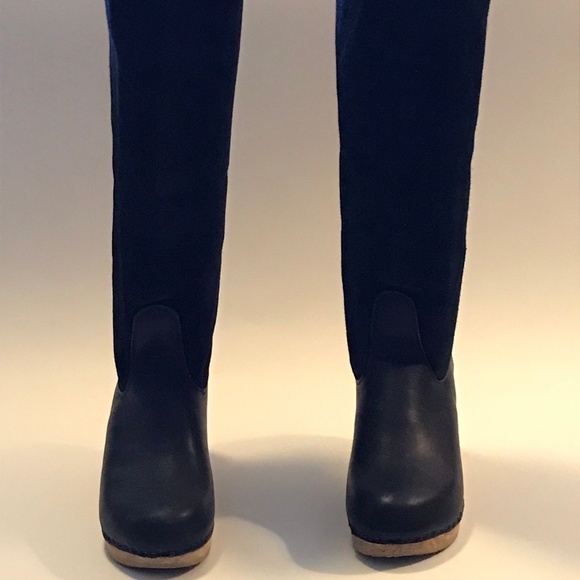 no 6 shearling clog boots